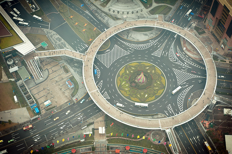 Rond-point à Shanghaï