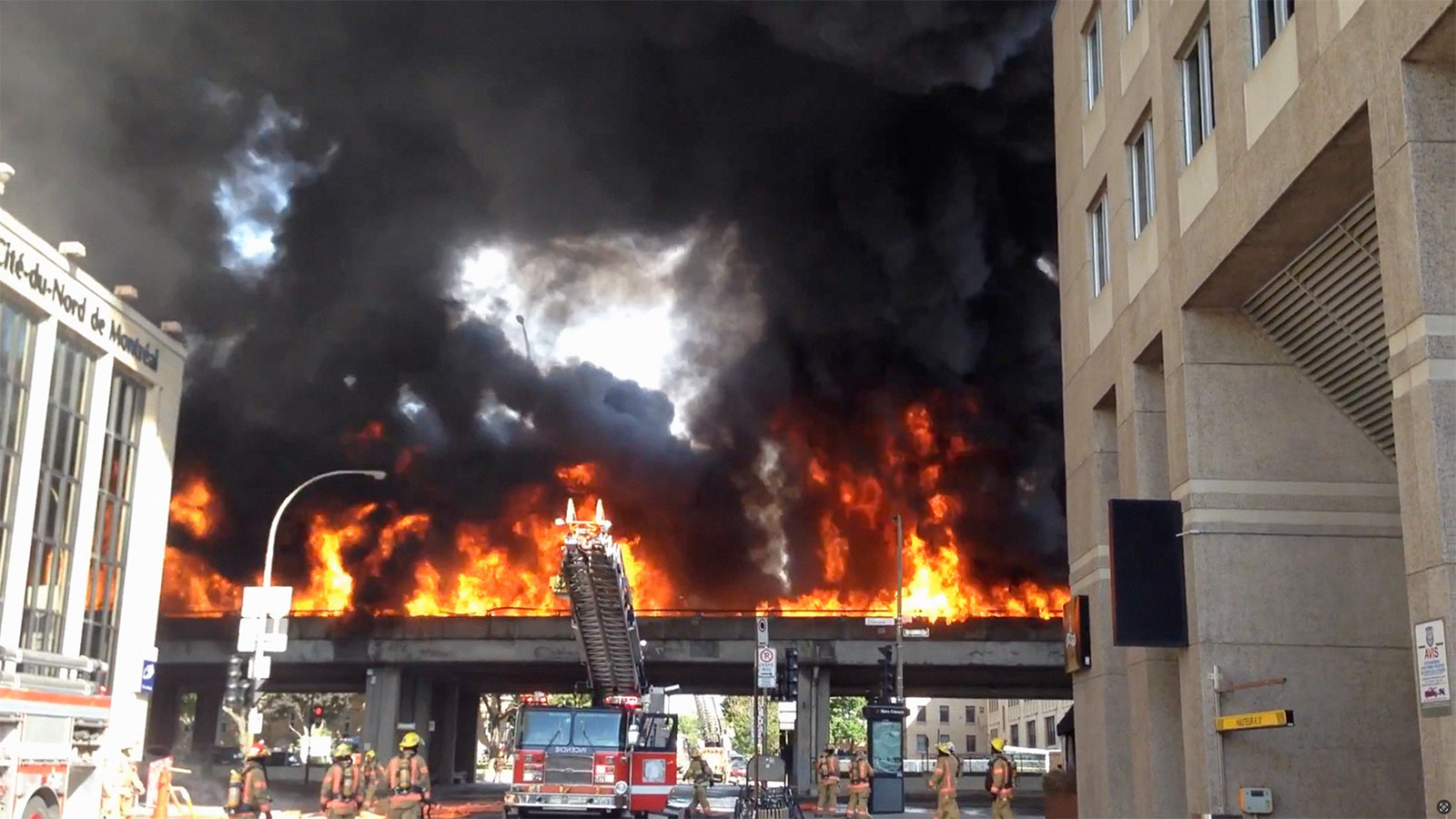 Incendie sur la Métropolitaine