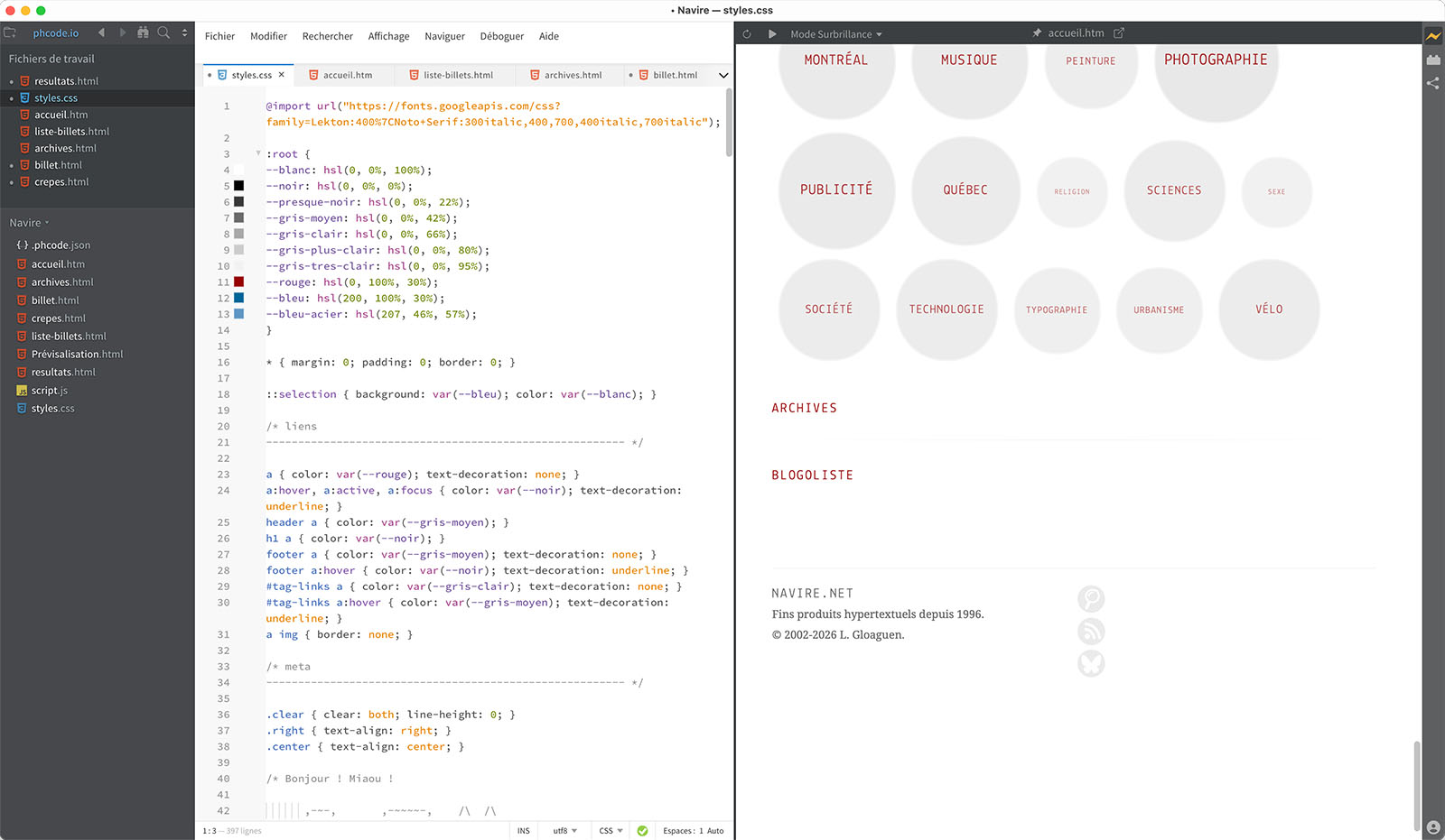 Éditeur HTML/CSS Phoenix Code
