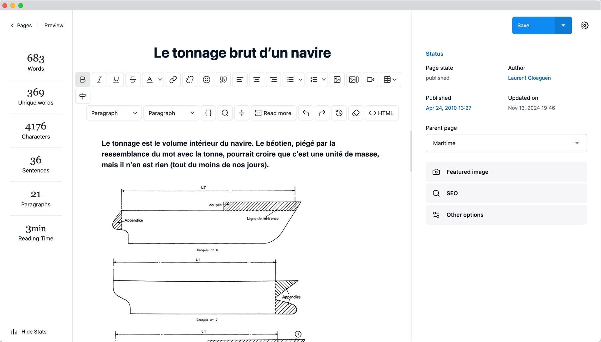 Interface Publii