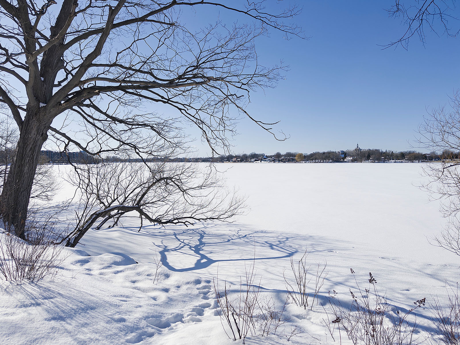 Rivière des Prairies en hiver, Montréal