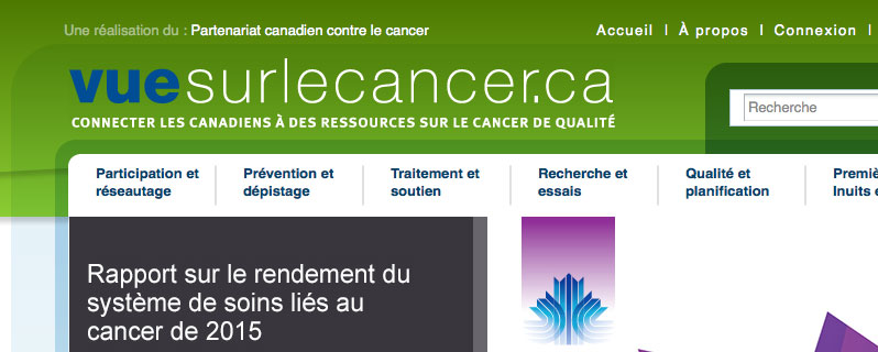 Connecter les Canadiens à des ressources sur le cancer de qualité