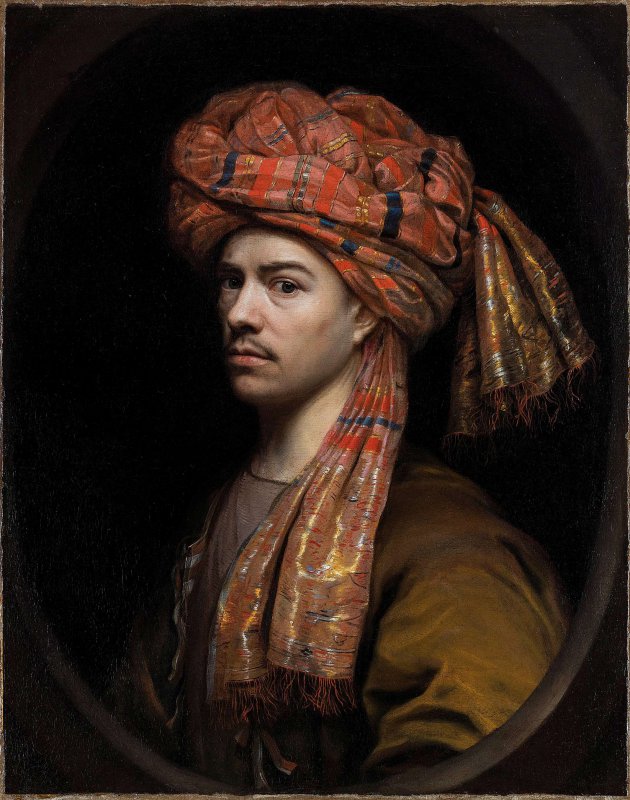 Wallerant Vaillant (1623-1677). Autoportrait au turban.